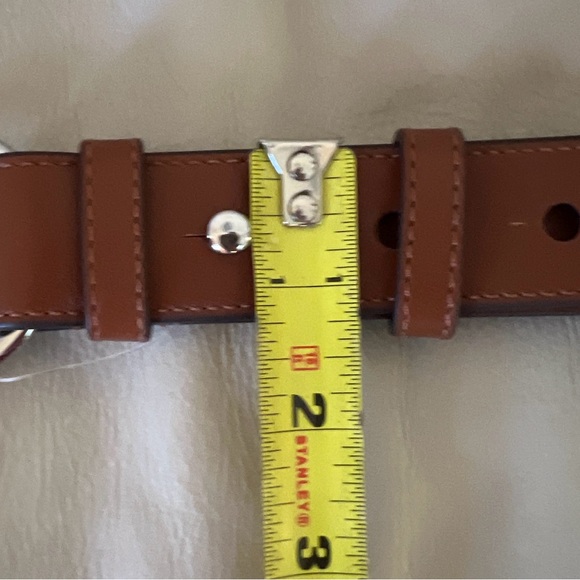 Lauren Ralph Lauren Leather Toggle Skinny Belt - Picture 9 of 10